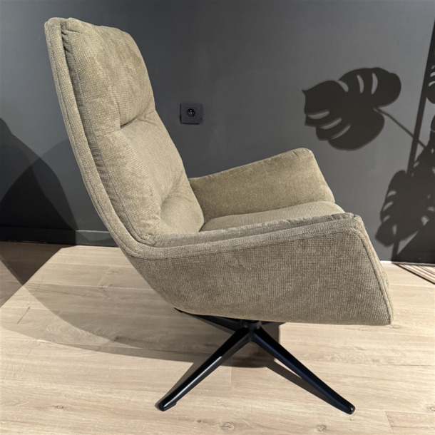 Flexlux Moro fauteuil in stof (met voetbank) - 1